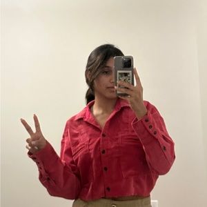 Urban outfitter Cropped button down shirt